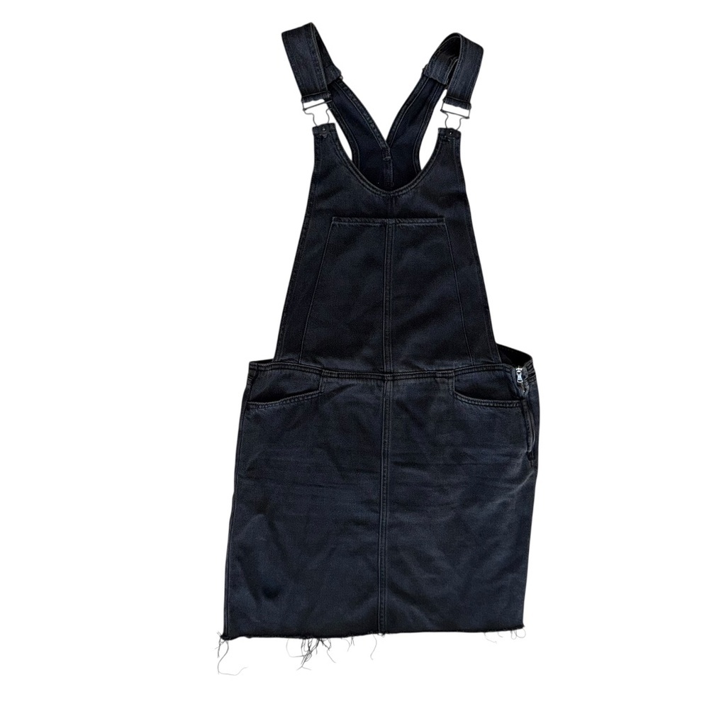 Paige Womens Etta Black Denim Overall Dress Womens Size 28 - Picture 2 of 8